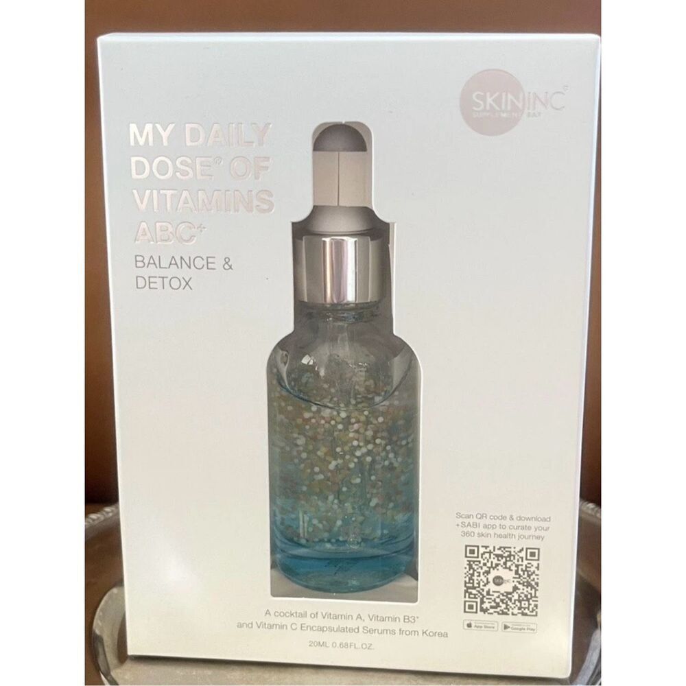 SKIN INC My Daily Dose of Vitamins ABC Serum Balance Detox Full Size 20ml Exp 01